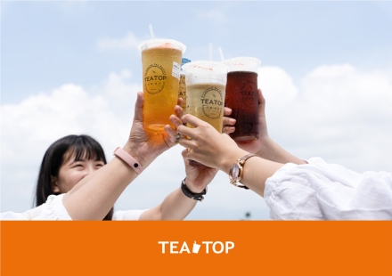 【食尚手搖祭】茶飲界米其林認證！TEA TOP買一送一，一次爽喝原汁果茶、日月潭紅茶