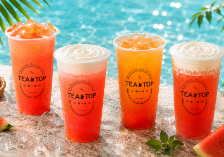 TEA TOP 四款西瓜新品，第二杯半價！人氣飲品最低兩杯100元！